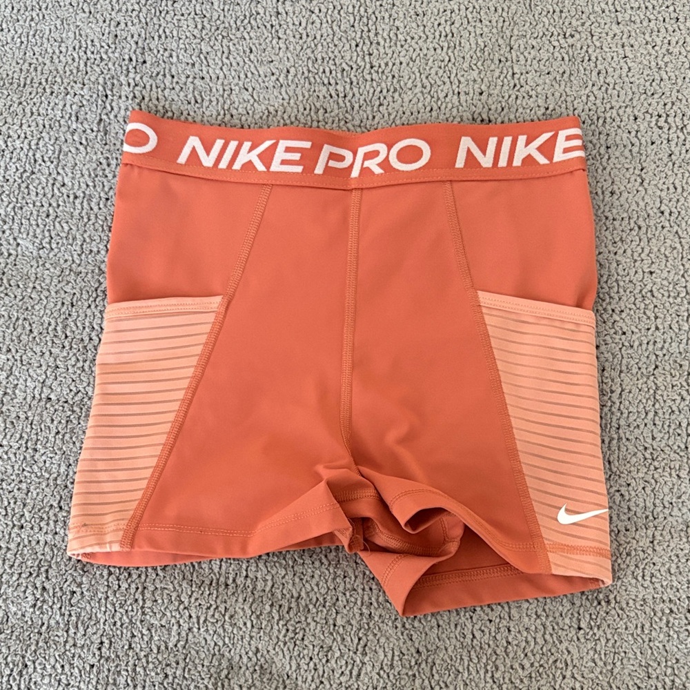 Nike Pro Women's Coral Athletic Shorts